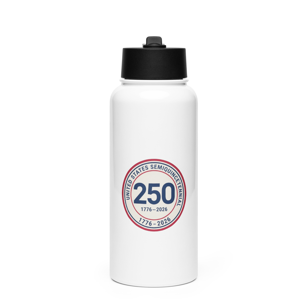 Logo Stainless Steel Water Bottle with a Straw Lid